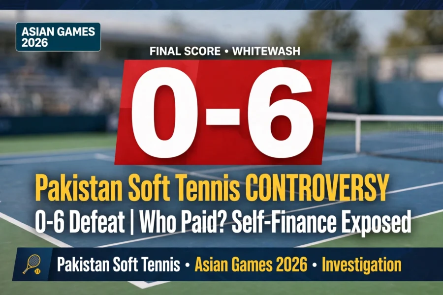 Pakistan soft tennis contingent suffers 6-0 whitewash at Asian Games amid "self-finance" controversy