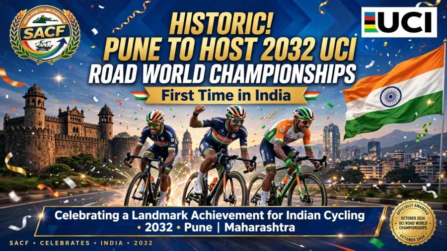 SACF celebrates India winning rights to host 2032 UCI Road World Championships in Pune
